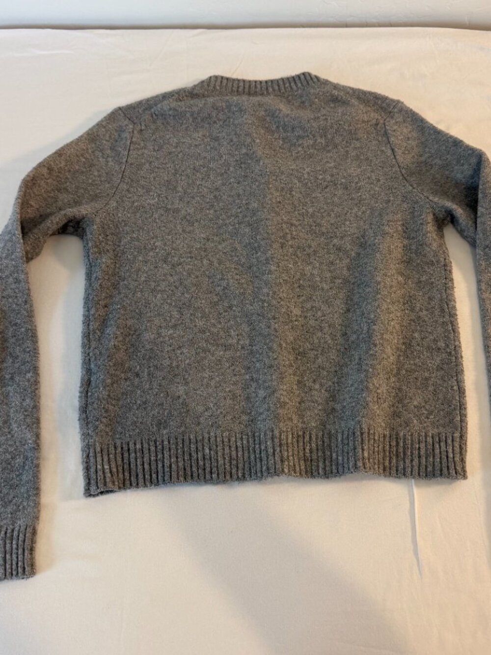 Kimchi Blue Gray Soft Knit Button Front Cardigan Sweater Womens XS Cropped - Picture 6 of 7